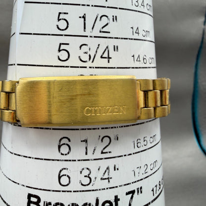 Citizen CQ Watch Women 24mm Champagne Dial Gold Tone Daydate 6000-K04051 NewBatt10