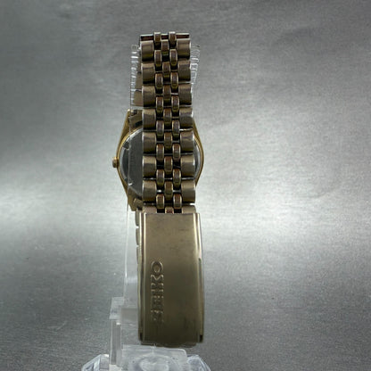 Seiko Watch Women 24mm Champagne Dial Gold Tone Daydate Round 7N83-0049 New Bat97