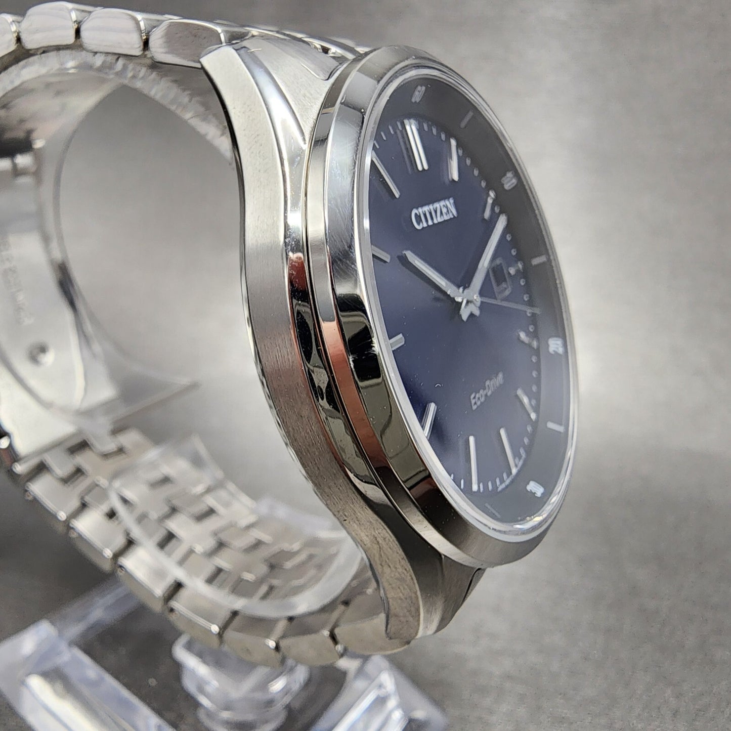 Citizen EcoDrive Addysen Watch Men 41mm Blue Dial Steel Date BM725153L3