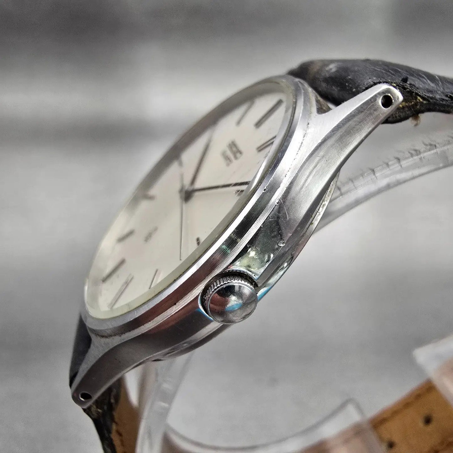 Seiko Watch Men 33mm Silver Dial Silver Tone Round 2621-0160 New Battery Vintage2