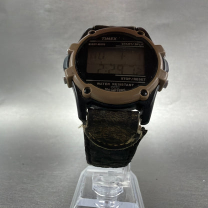 Timex Expedition Watch Men 38mm Digital Brown Black Tone Round READ!!!! New Batt5