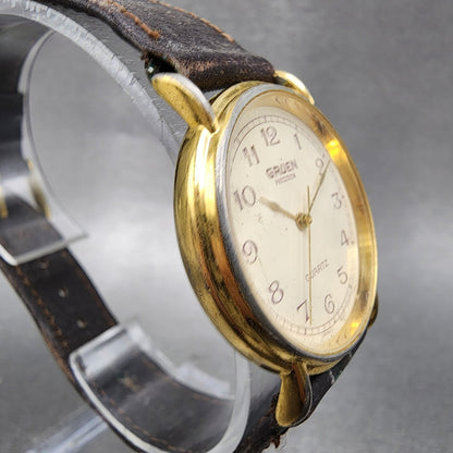 Gruen Precision Watch Women 31mm Cream Dial Gold Tone Round  New Battery3