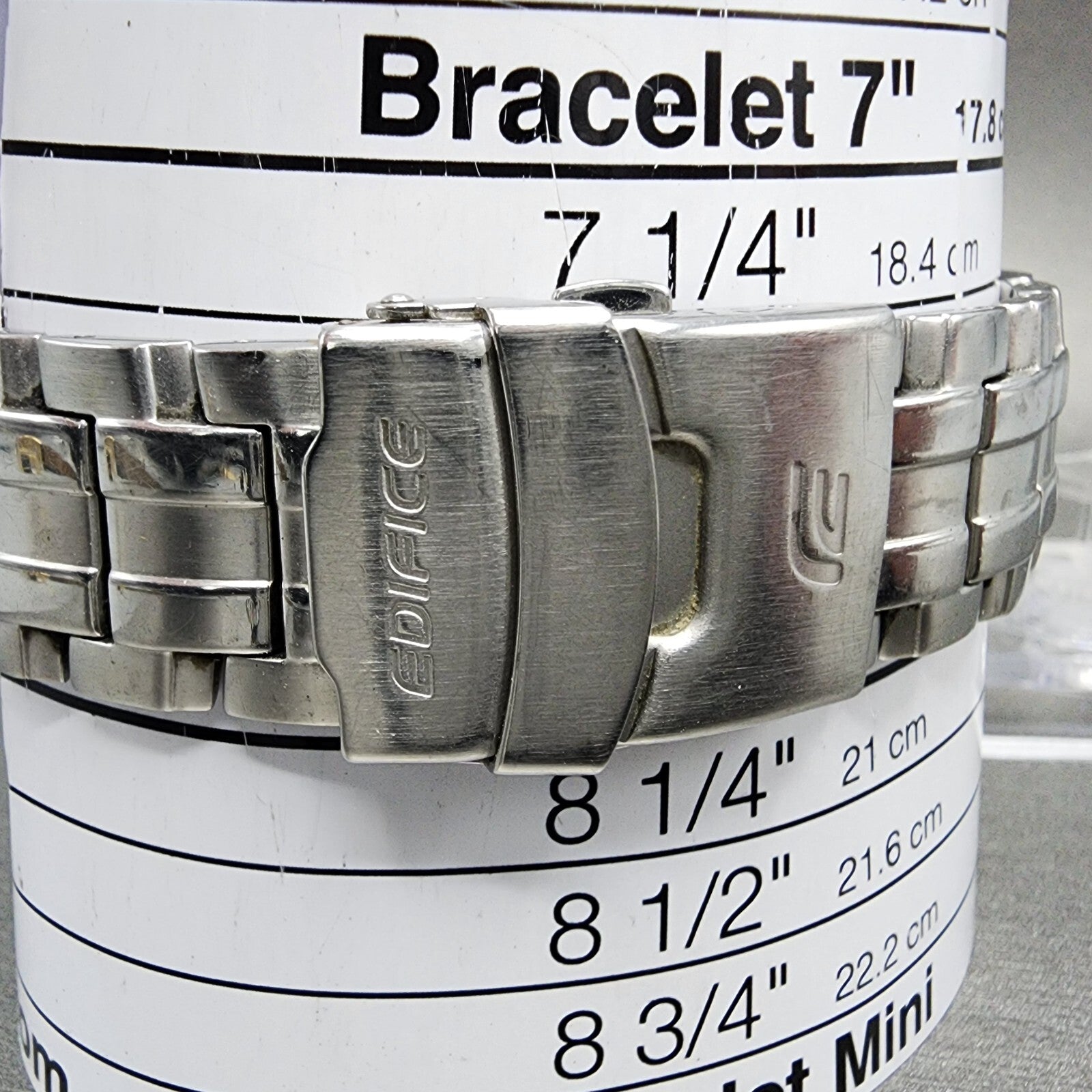 Casio Edifice Chronogrpah Watch Men 46mm White Dial Steel Round EF535DJ New Bat10