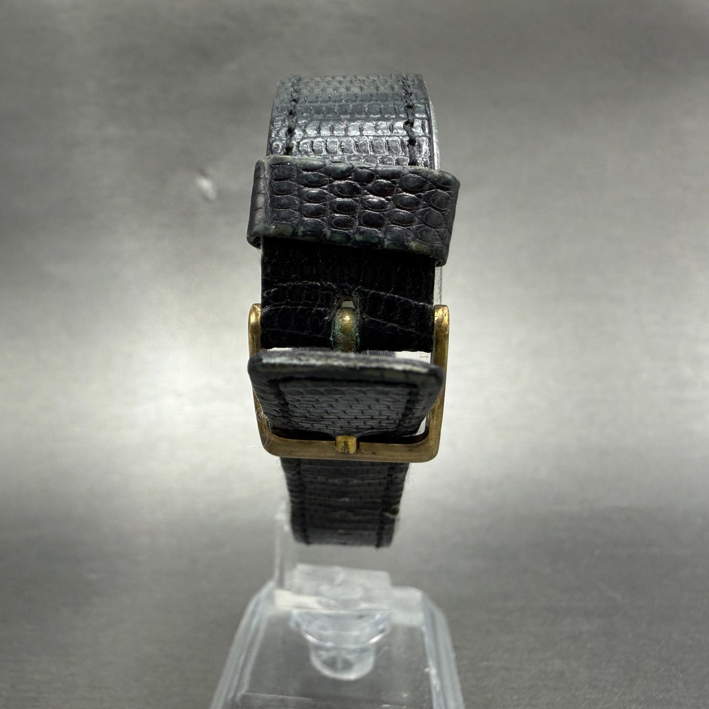 Citizen CQ Tank Watch Men 26mm Black Dial Black & Gold Tone 2820-261399 PARTS8