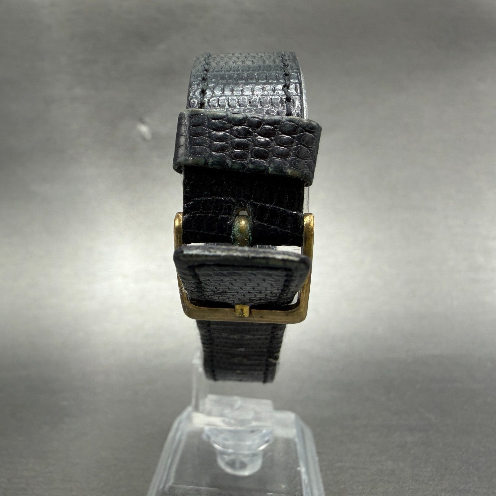 Citizen CQ Tank Watch Men 26mm Black Dial Black & Gold Tone 2820-261399 PARTS8