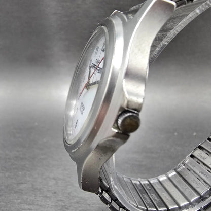 Timex Expedition Watch Men 38mm White Dial Silver Date Round New Battery Indiglo2
