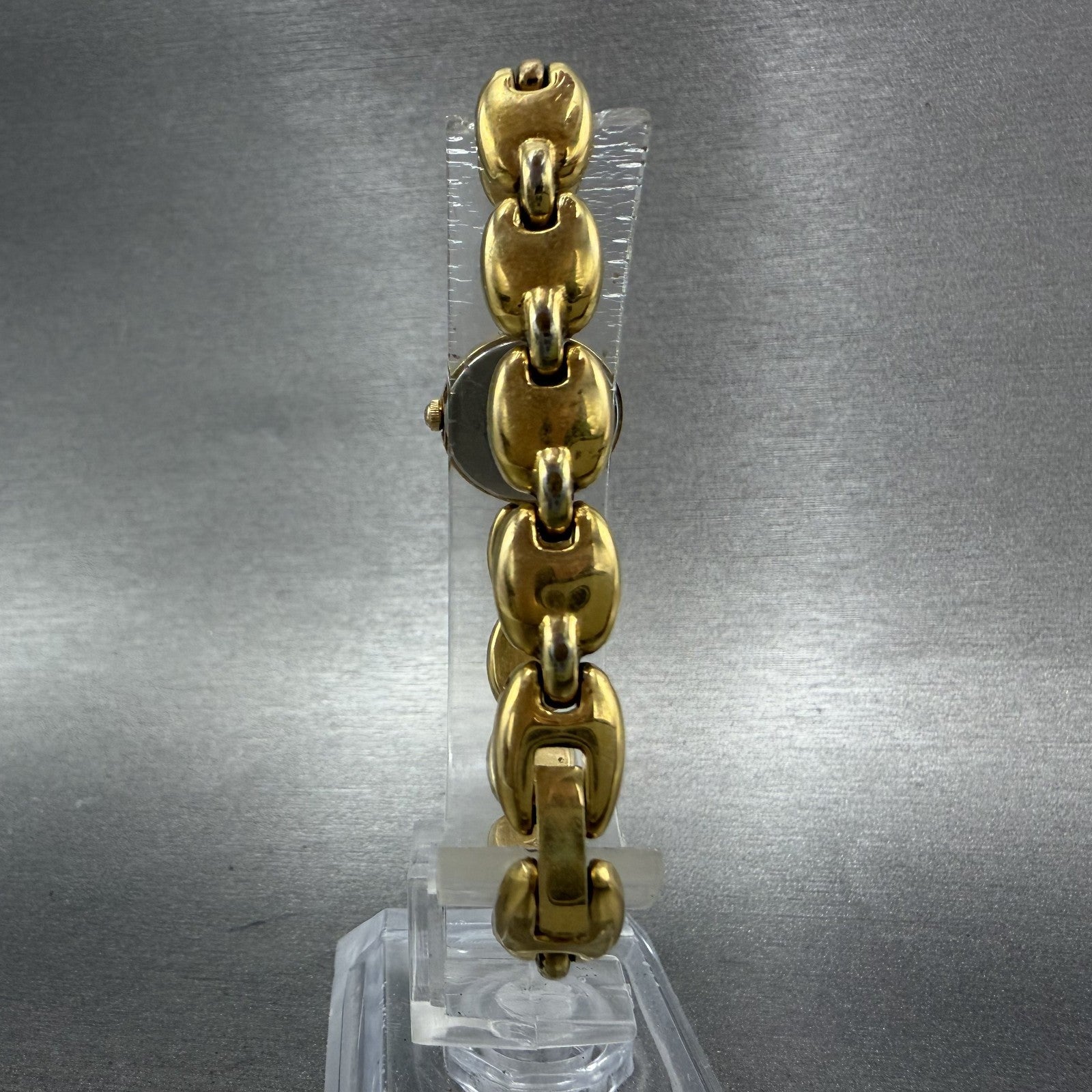Seiko Watch Women 17mm White Dial Gold Tone Round 1F200H20 New Battery7