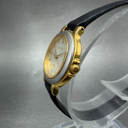 Seiko Lucent Watch Women 22mm Champagne Dial Two Tone Round 4N21-0340 New Batt2