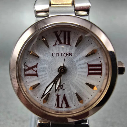 Citizen Eco-Drive Xc Watch Women 24mm White Dial Two Tone Round E031-T0142752