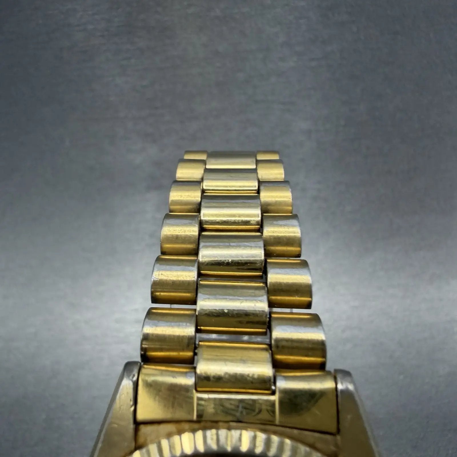 Seiko SQ President Watch Men 37mm Gold Dial Gold Tone Daydate New Battery READ!!4