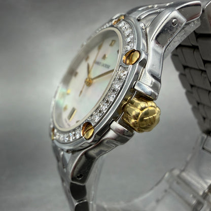 Maurice Lacroix Tiago Watch Women 30mm MOP Dial Two Tone Date Diamond New Batt2