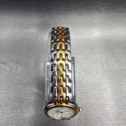 Seiko Watch Women 23mm White Dial Two Tone Round 4N00-1349 New Battery Vintage4