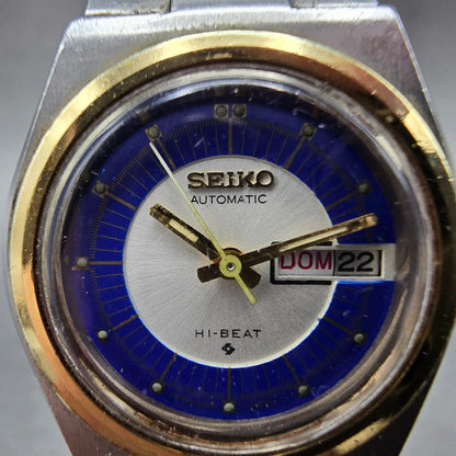 Seiko Automatic Watch Women 26mm Blue Dial TwoTone Daydate Round 2706-0199 PARTS2