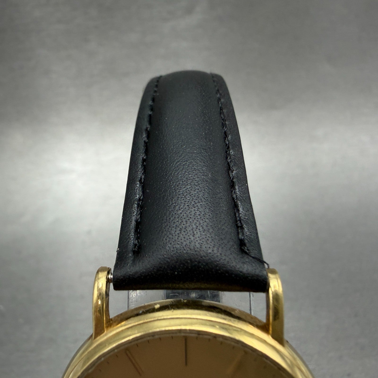 Tourneau Watch men 31mm Gold Dial Gold Tone Date Round 631051 New Battery4