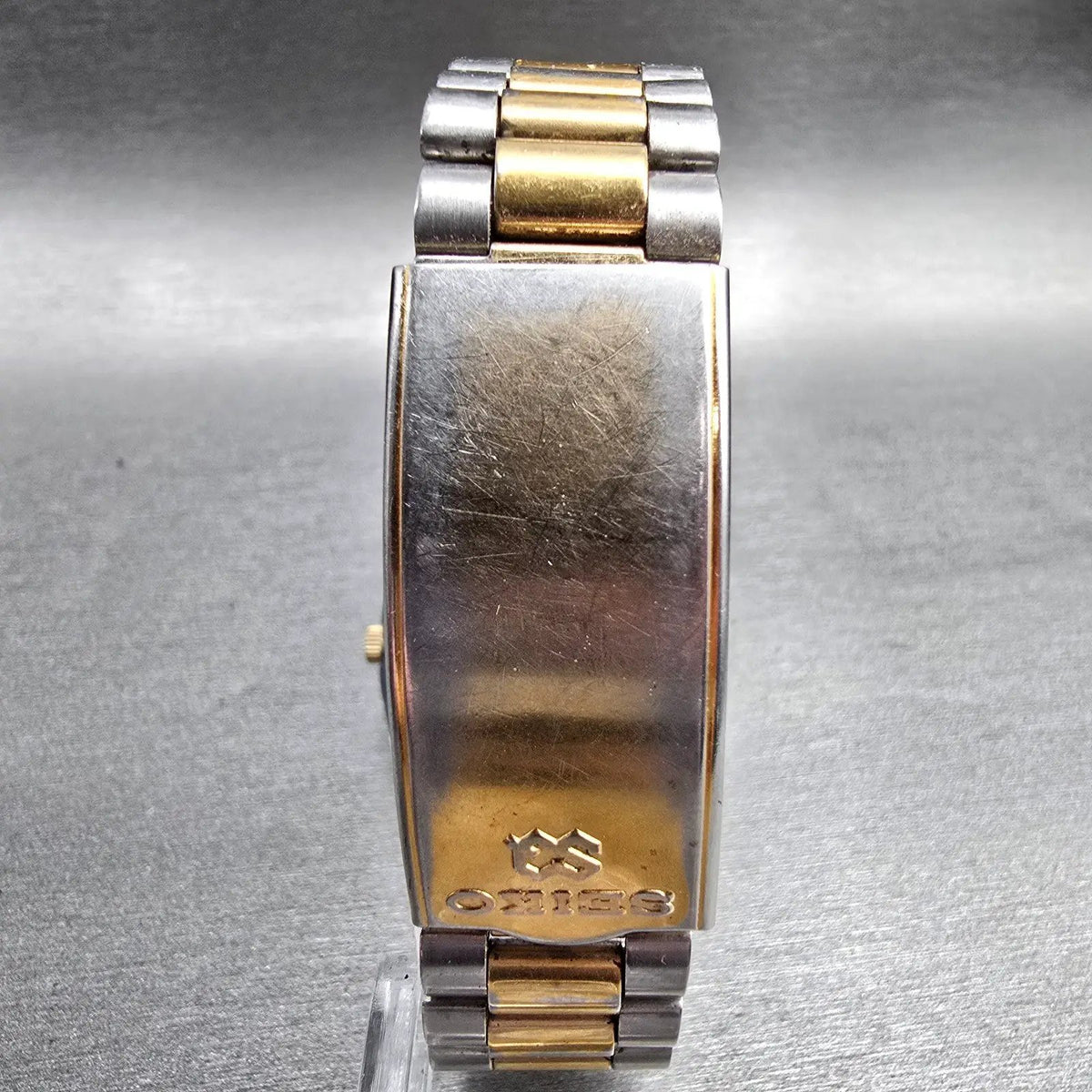Seiko President Watch Men 35mm Silver Dial Two Tone Daydate 6923-8080 New Batt7