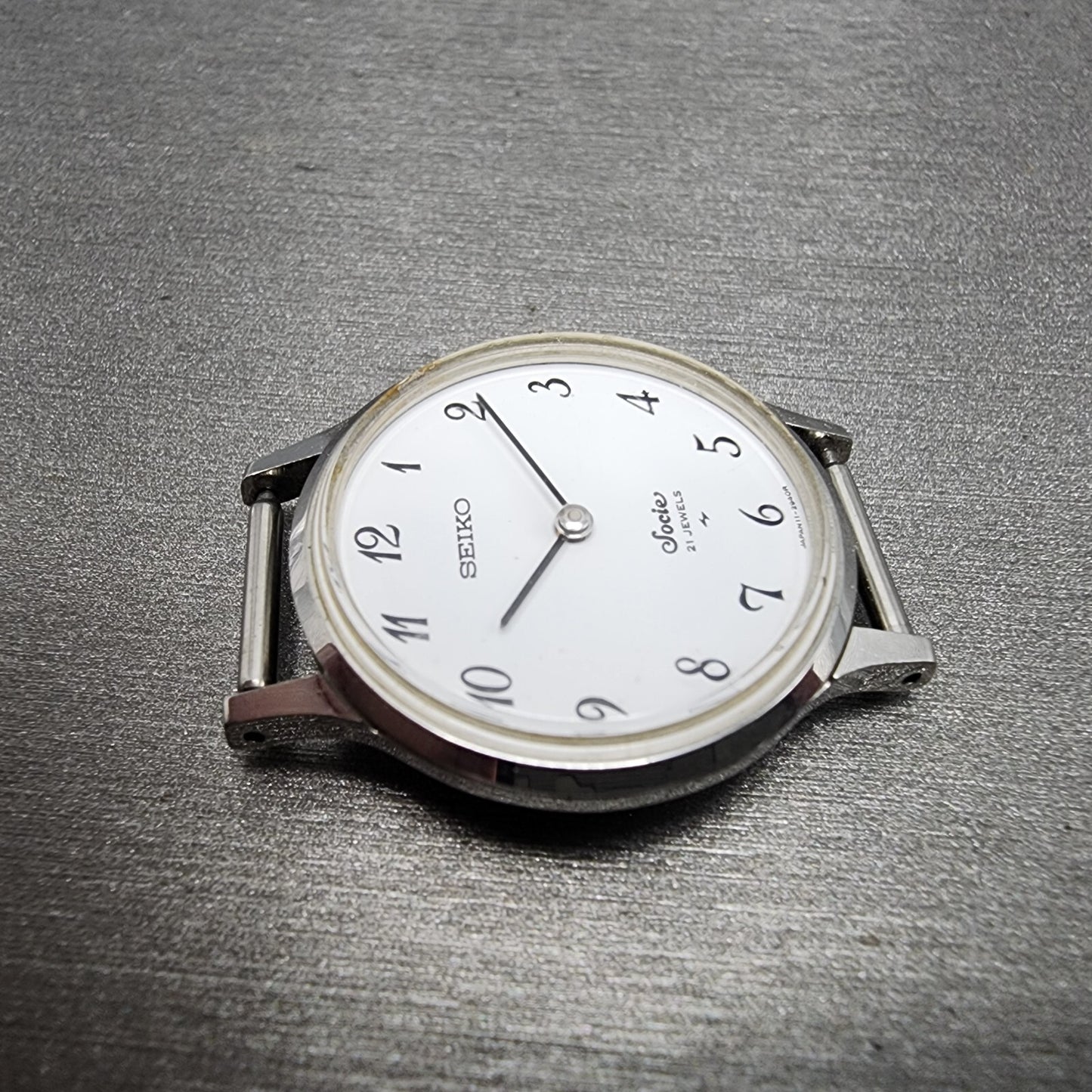 Seiko Socie Watch Women 25mm White Dial Steel Manual Wind Runs 110870 Vintage3