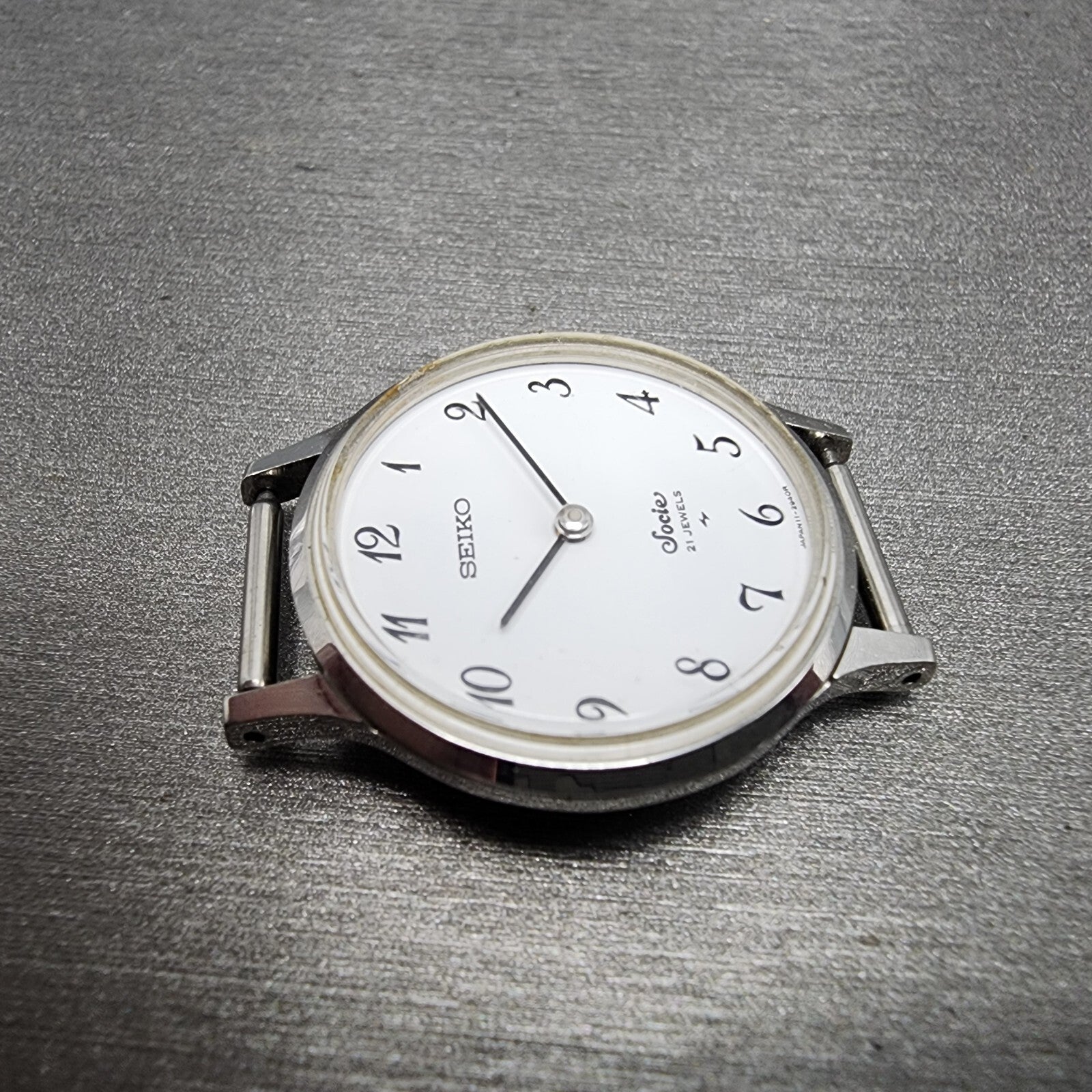 Seiko Socie Watch Women 25mm White Dial Steel Manual Wind Runs 110870 Vintage3