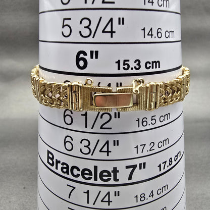 Seiko Watch Women 18mm Gold Dial Gold Tone Rectangle 2320-5300 New Battery VTG9
