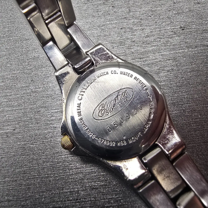 Citizen Elegance Watch Women 21mm MOP Dial Two Tone Gemmed 5920-S78992 New Batt10