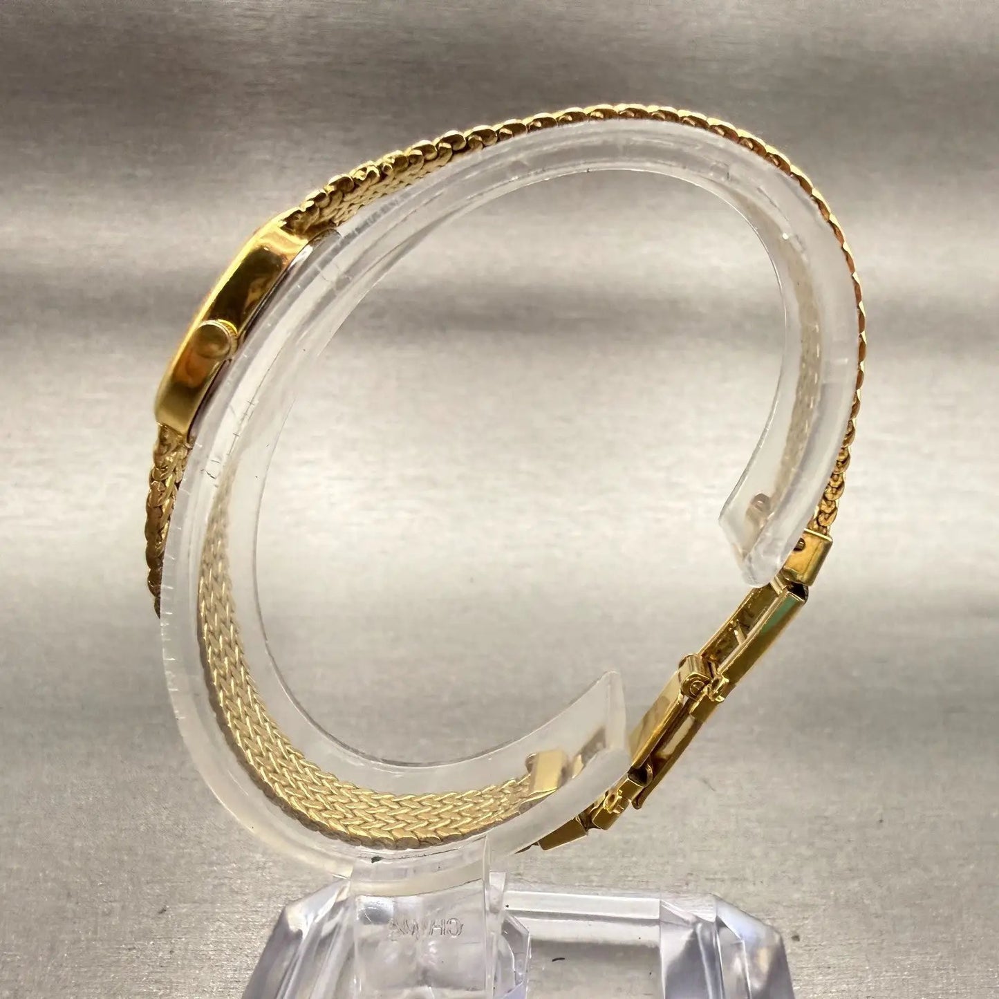 Citizen CQ Watch Women 13mm Champagne Dial Gold Tone Oval 2200-4-950461 New Batt6