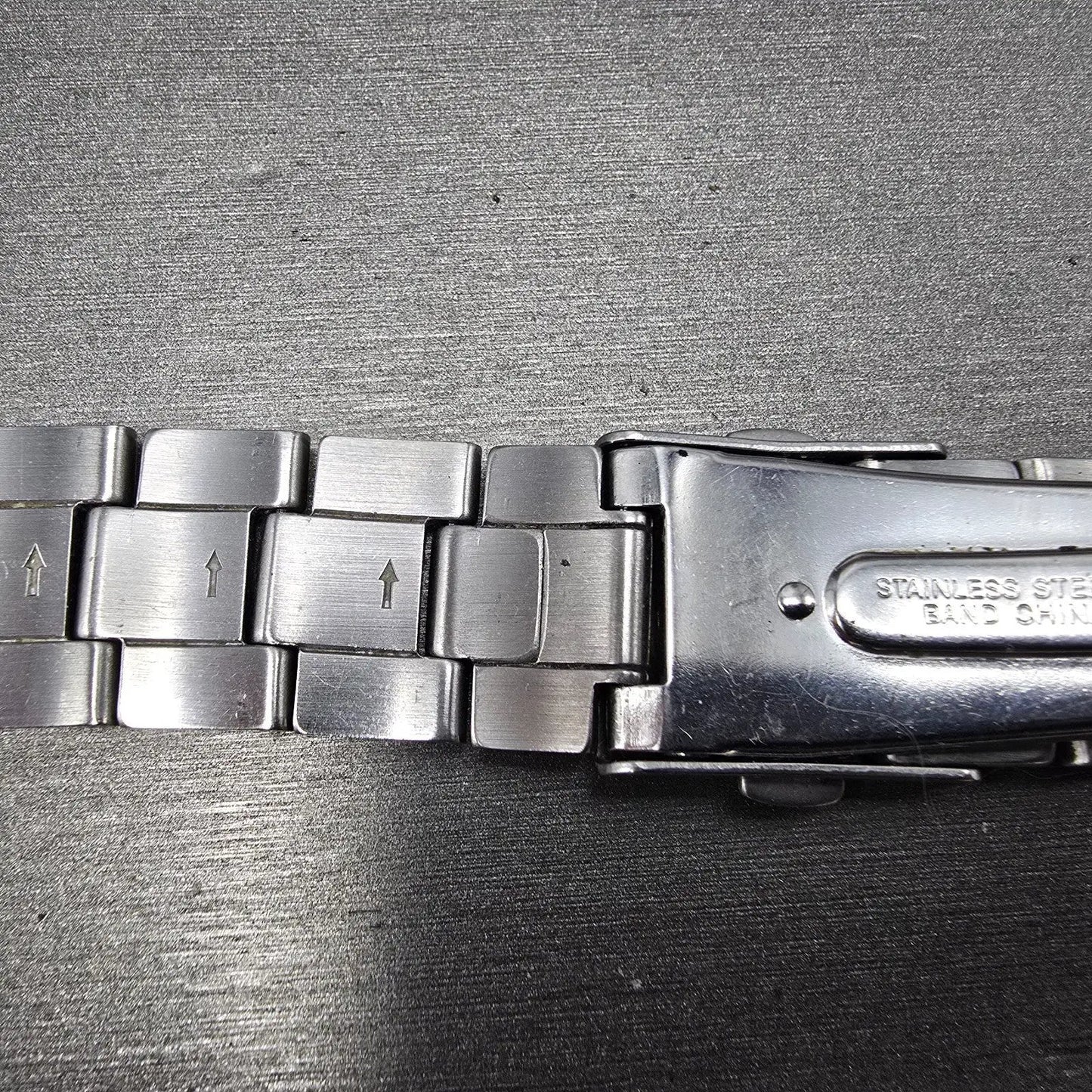 Seiko Bracelet 20mm Stainless Steel Silver Tone Tri Folding Clasp 4A5G1CI Japan10