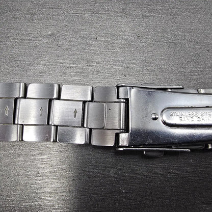 Seiko Bracelet 20mm Stainless Steel Silver Tone Tri Folding Clasp 4A5G1CI Japan10