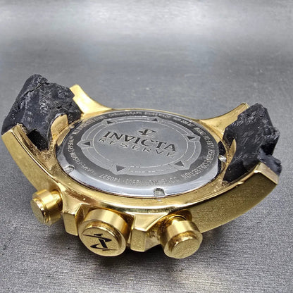 Invicta Reserve Chronograph Dive Watch Men 52mm Red Dial Gold Tone 6972 New Batt11
