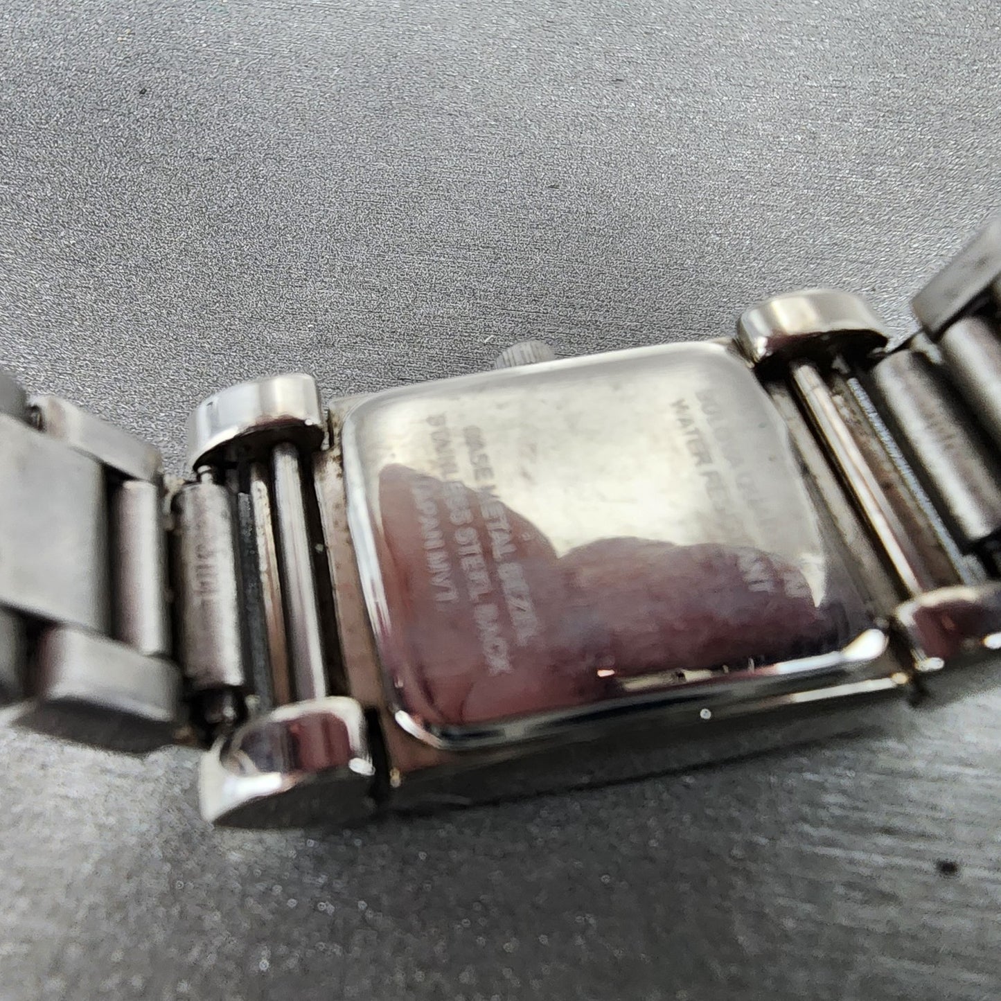 Bulova Tank Watch Women 18mm MOP Dial Silver Tone Rectangle 96L47 New Battery9