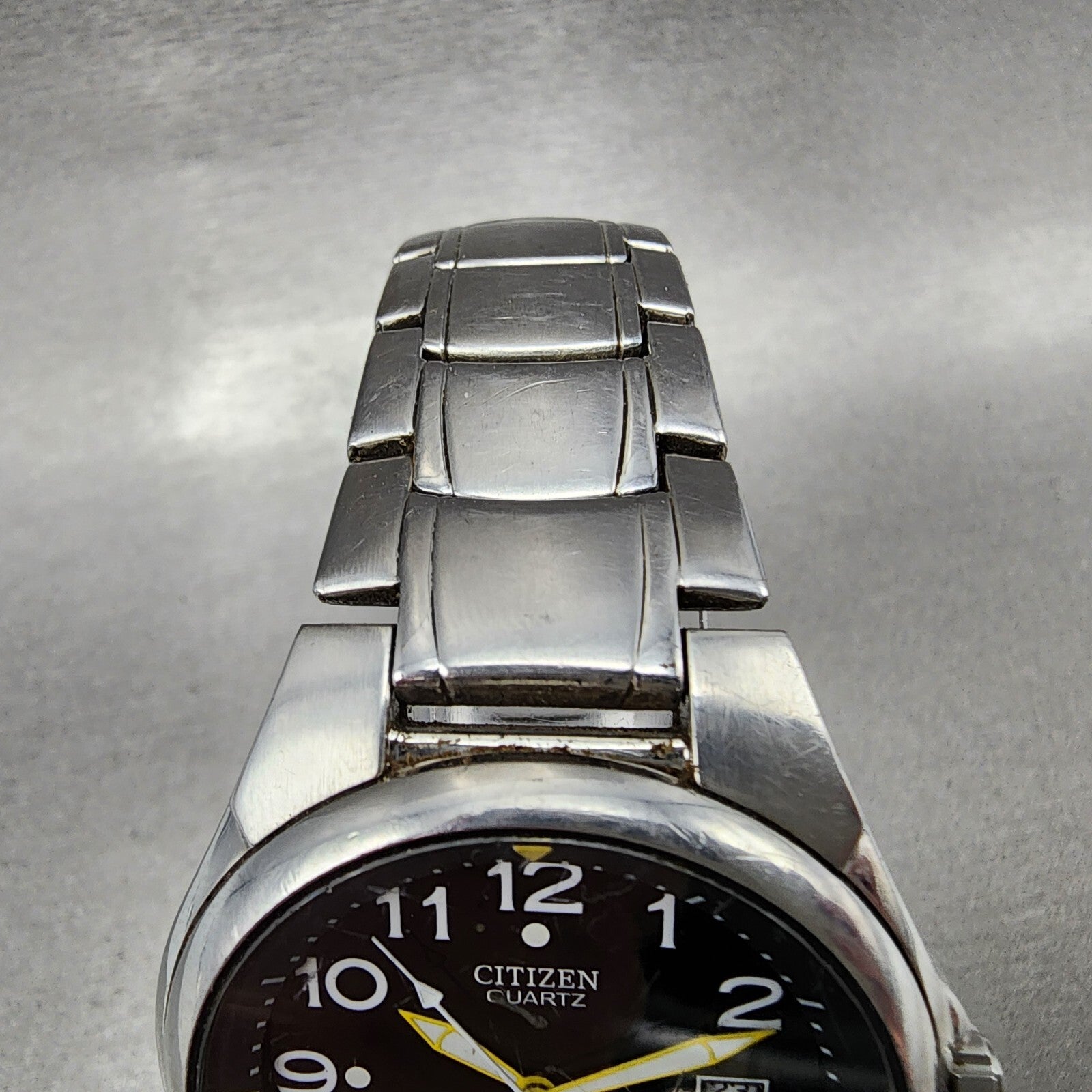Citizen Watch Men 39mm Black Dial Stainless Steel Date Round New Battery4