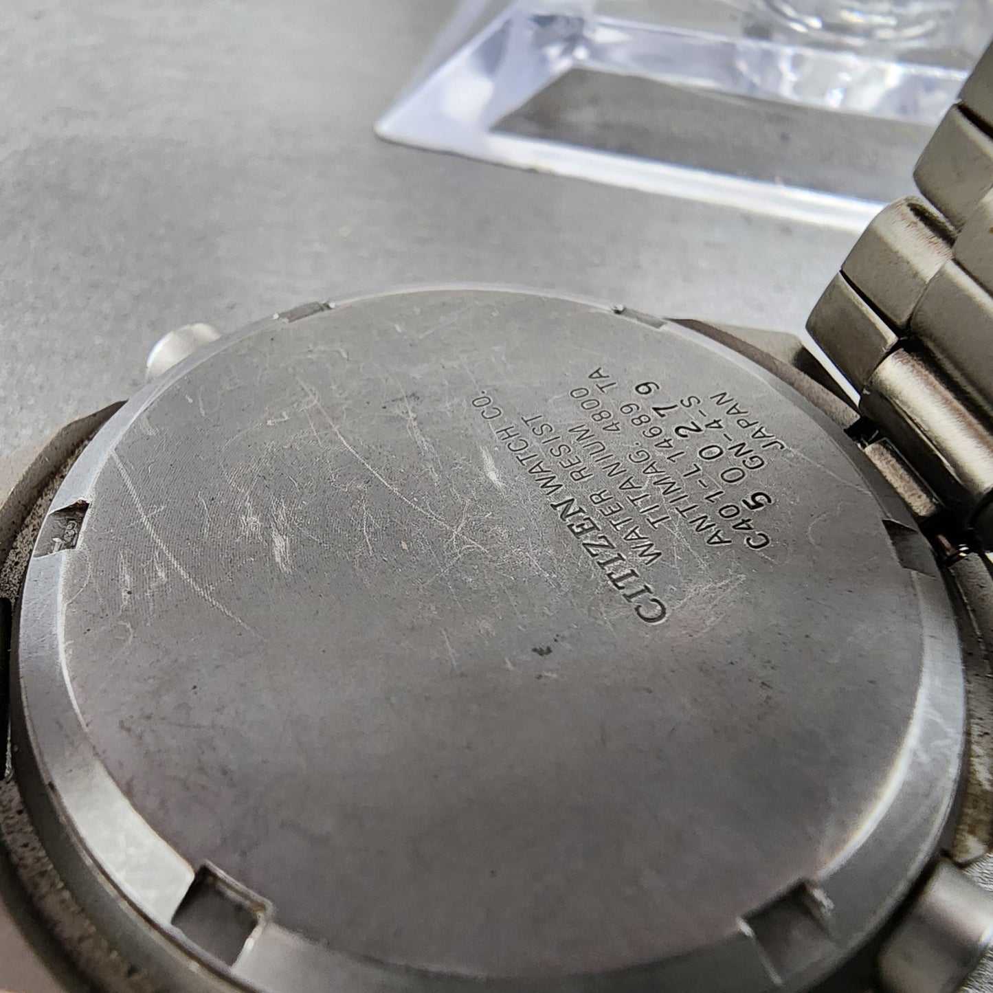 Citizen Interceptor Watch Men 40mm Analog Digital Titanium C401L14689 PARTS10