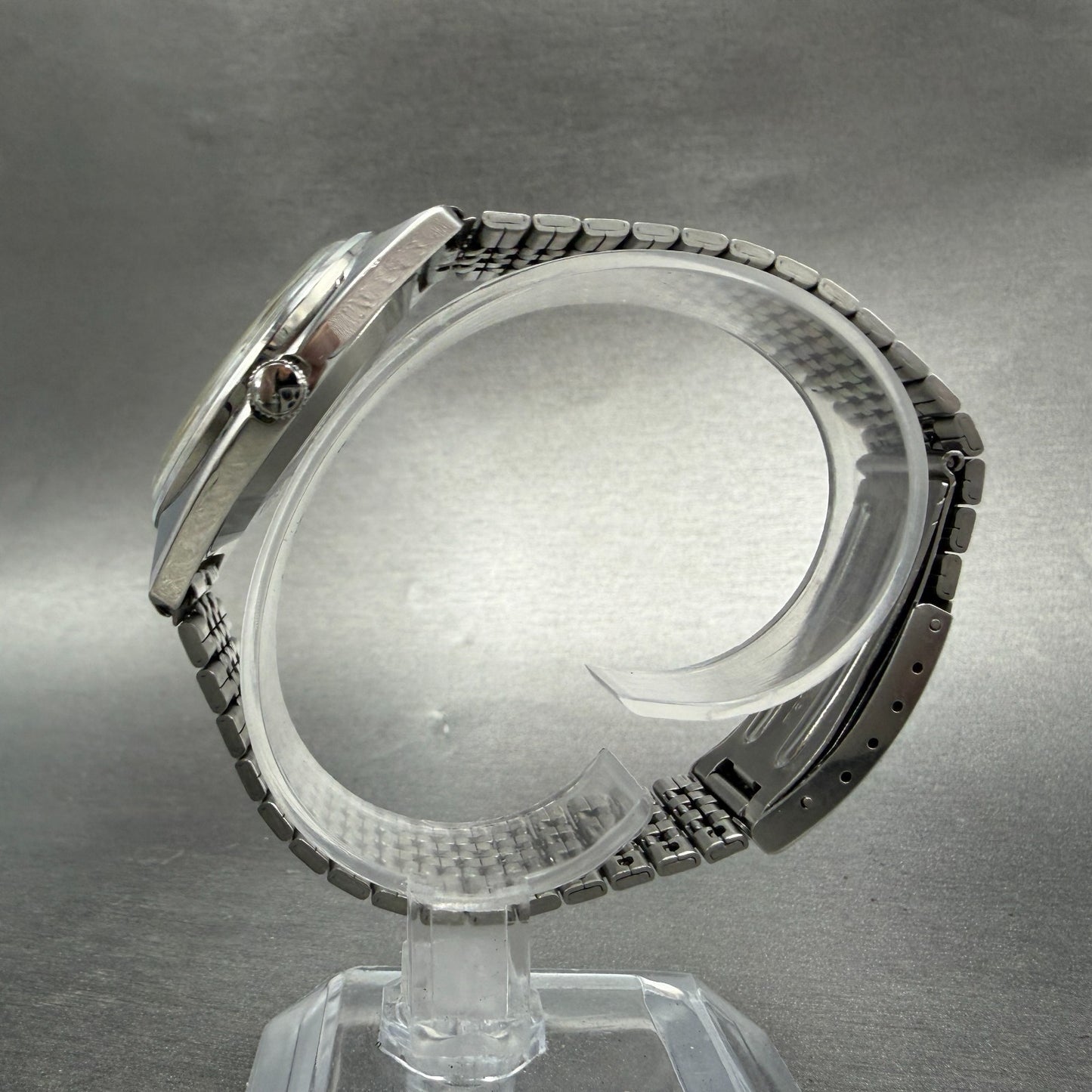 Seiko Lord Matic Watch Men 35mm White Dial Silver Daydate 5606-7000 READ!!! Runs6