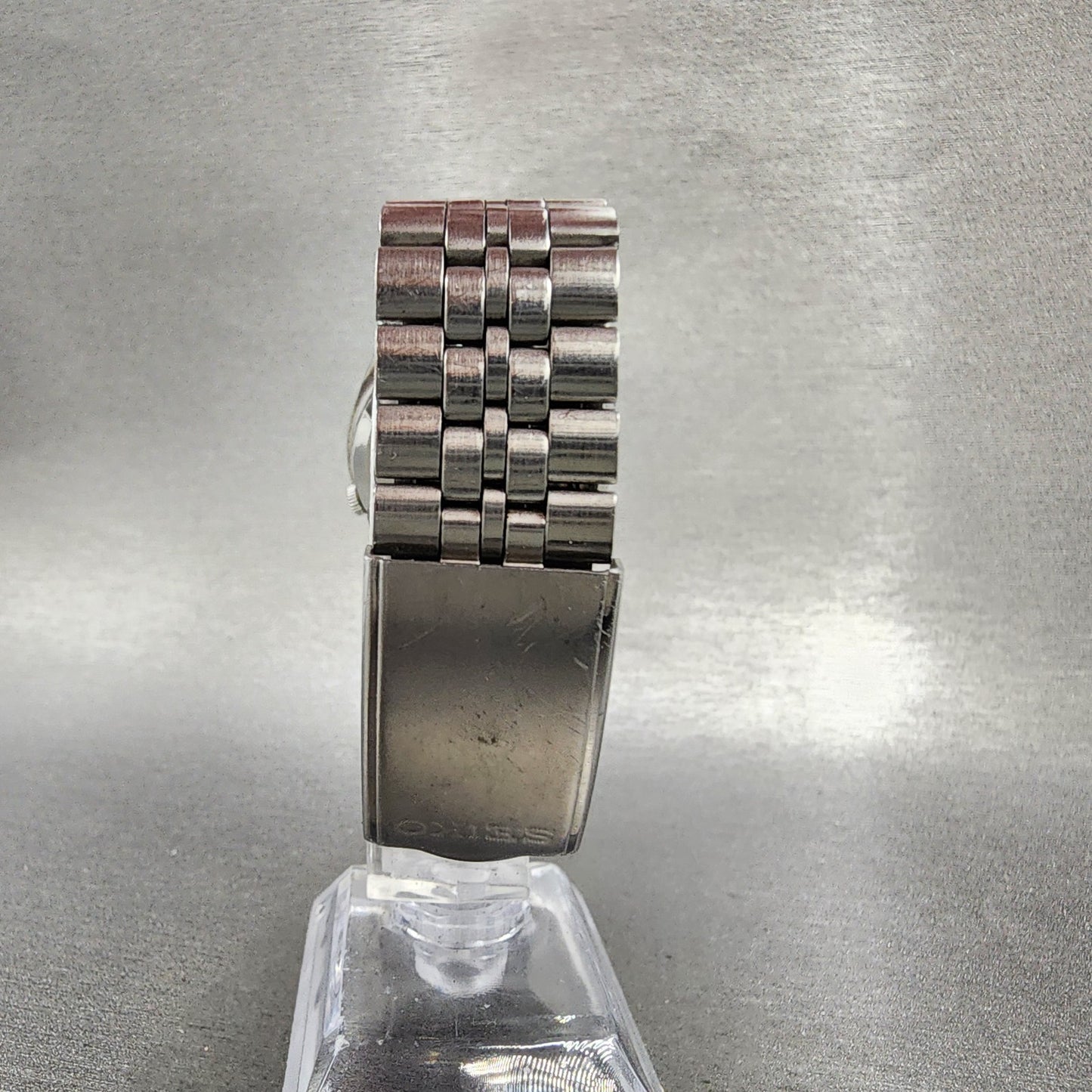 Seiko 5 Automatic Watch Men 35mm Silver Dial Silver Tone Daydate 70096000 PARTS8