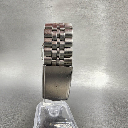Seiko 5 Automatic Watch Men 35mm Silver Dial Silver Tone Daydate 70096000 PARTS8