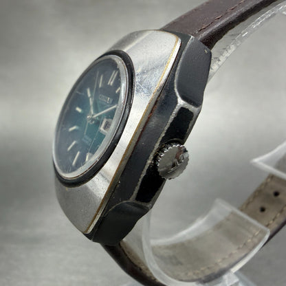 Citizen Automatic Watch Women 29mm Blue Green Dial Silver Daydate 4-661052 Runs2
