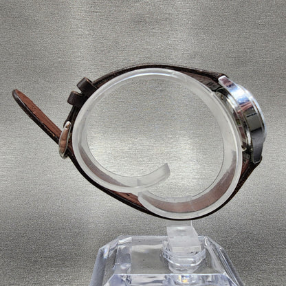 VTG Seiko Alba Watch Women 25mm Silver Dial Silver Tone Daydate Round New Batt8