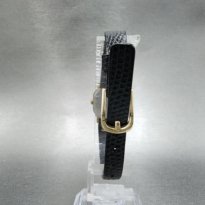 Seiko Watch Women 16mm Gold Dial Gold Tone Octagon 2C20-5769 New Battery
