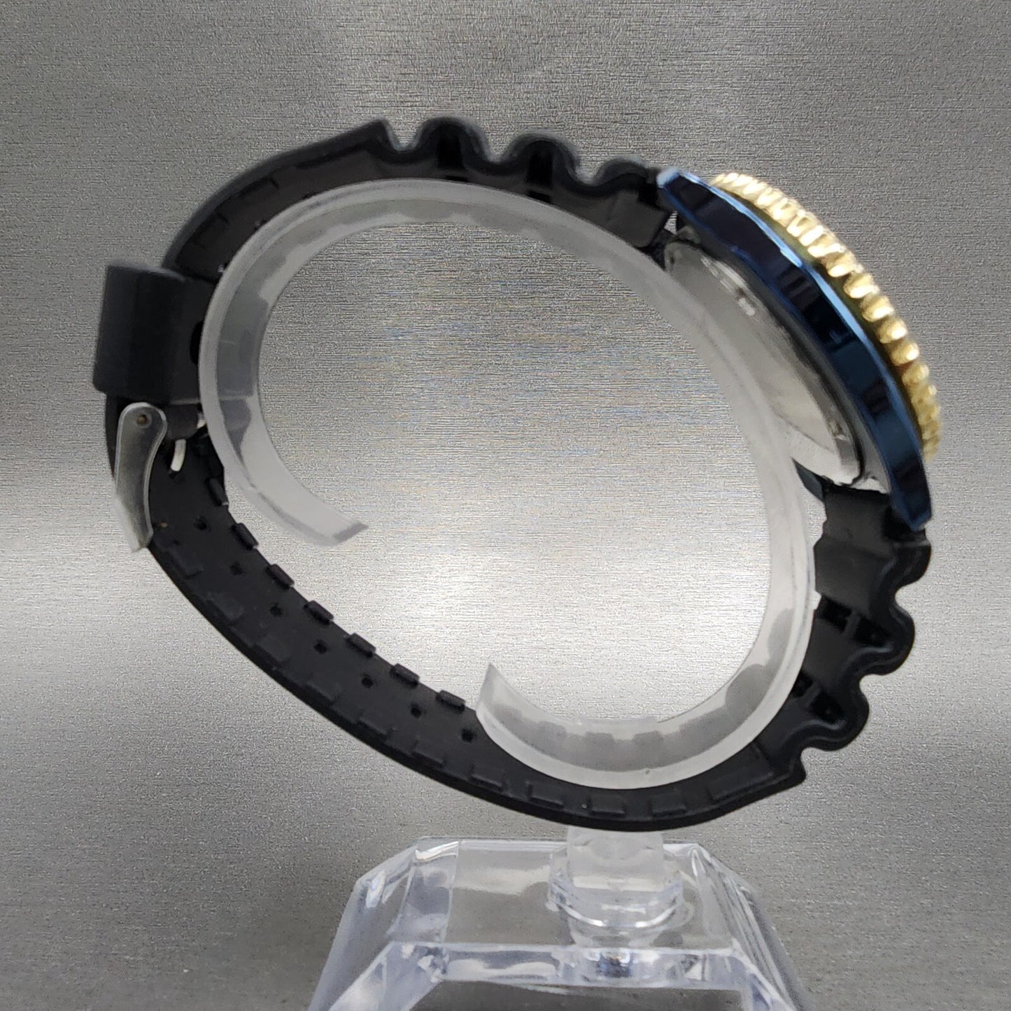 Citizen Dive Watch Men 40mm Gold Dial Blue Case Pepsi Bezel Round READ!!!!! Runs8