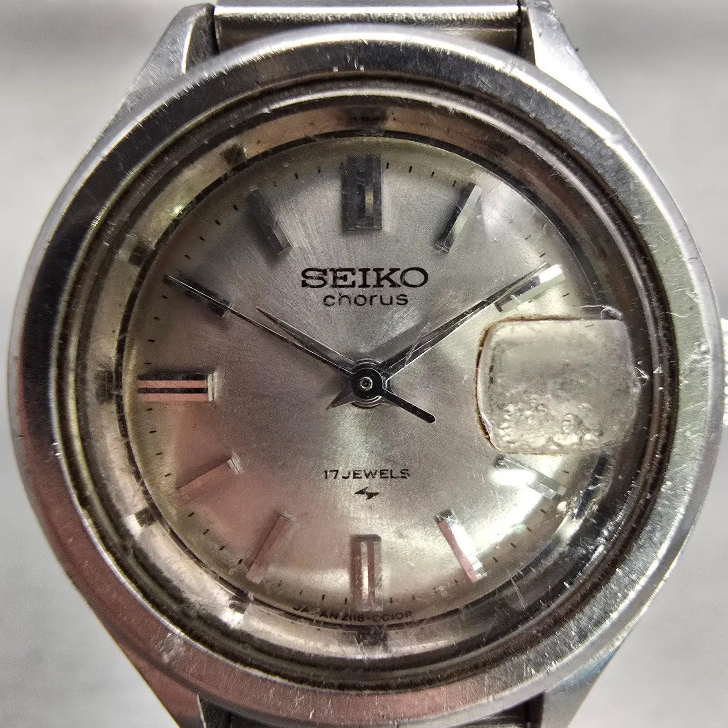 Seiko Chorus Watch Women 26mm Silver Dial Silver 2118-0200 Manual Wind Works VTG1