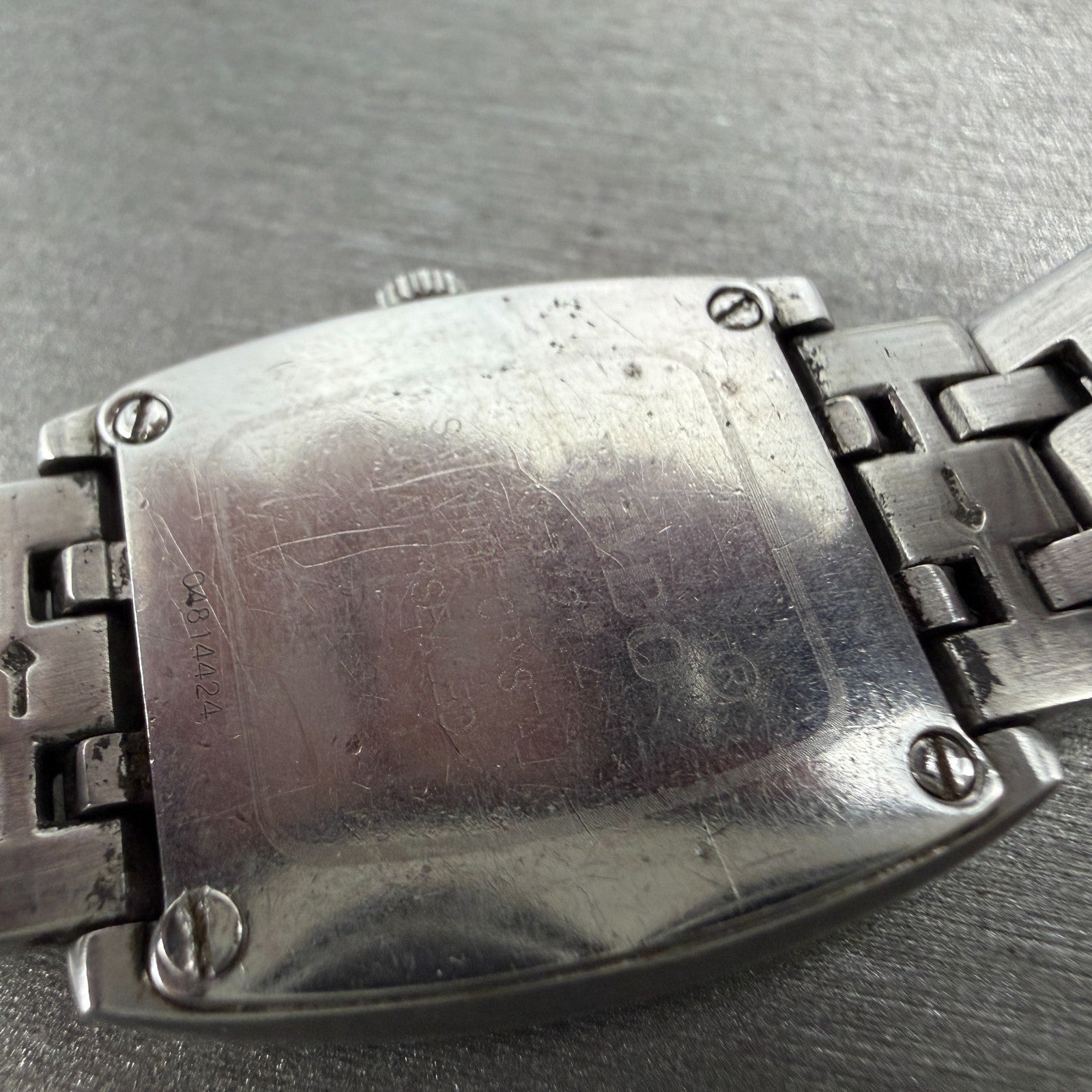 Rado Florence Watch 22mm Women Silver Dial Steel Rectangle 153.3727.4 New Batt9