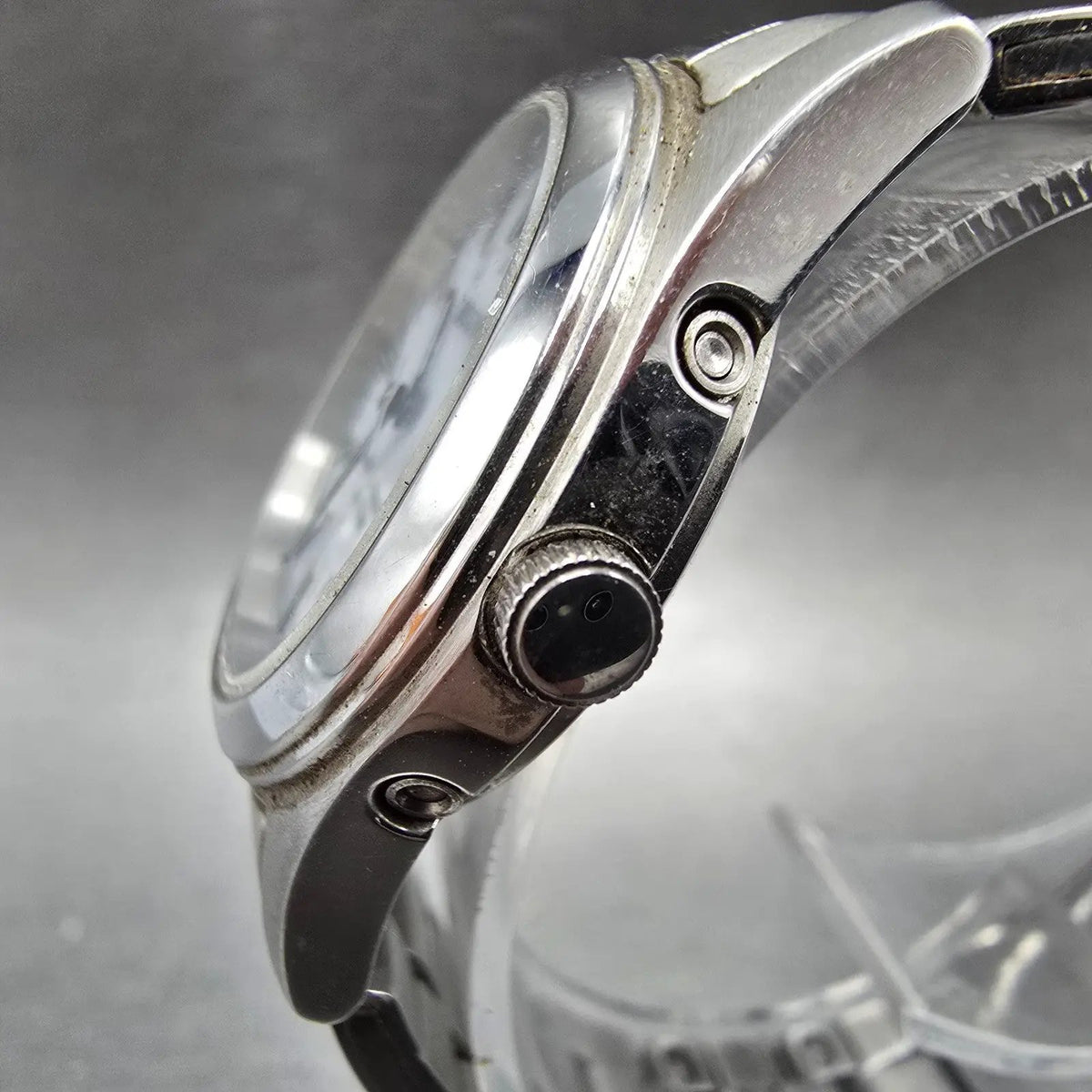 Citizen Reguno Watch Women 28mm White Dial Steel Atomic Solar Round Runs JDM3