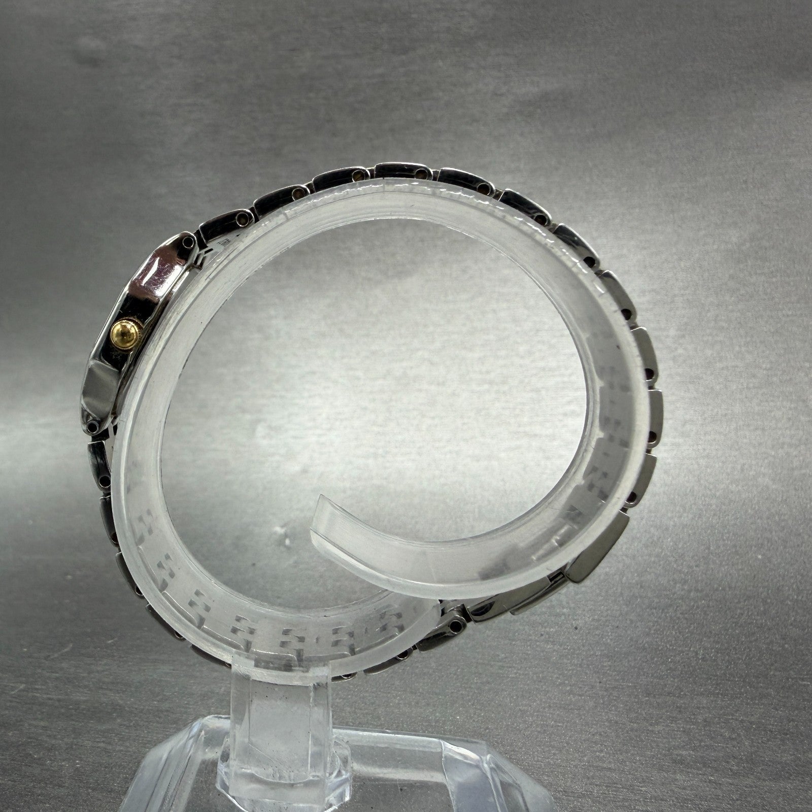 Seiko Watch Women 16mm White Dial Two Tone Octagon 1N00-0GV0 New Battery Vintage6