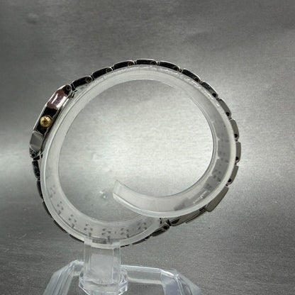 Seiko Watch Women 16mm White Dial Two Tone Octagon 1N00-0GV0 New Battery Vintage6
