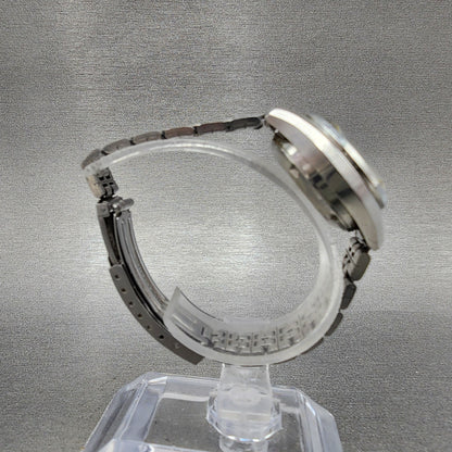 Seiko Automatic Watch Women 25mm Blue Dial Silver Tone Daydate 2206-0510 Runs
