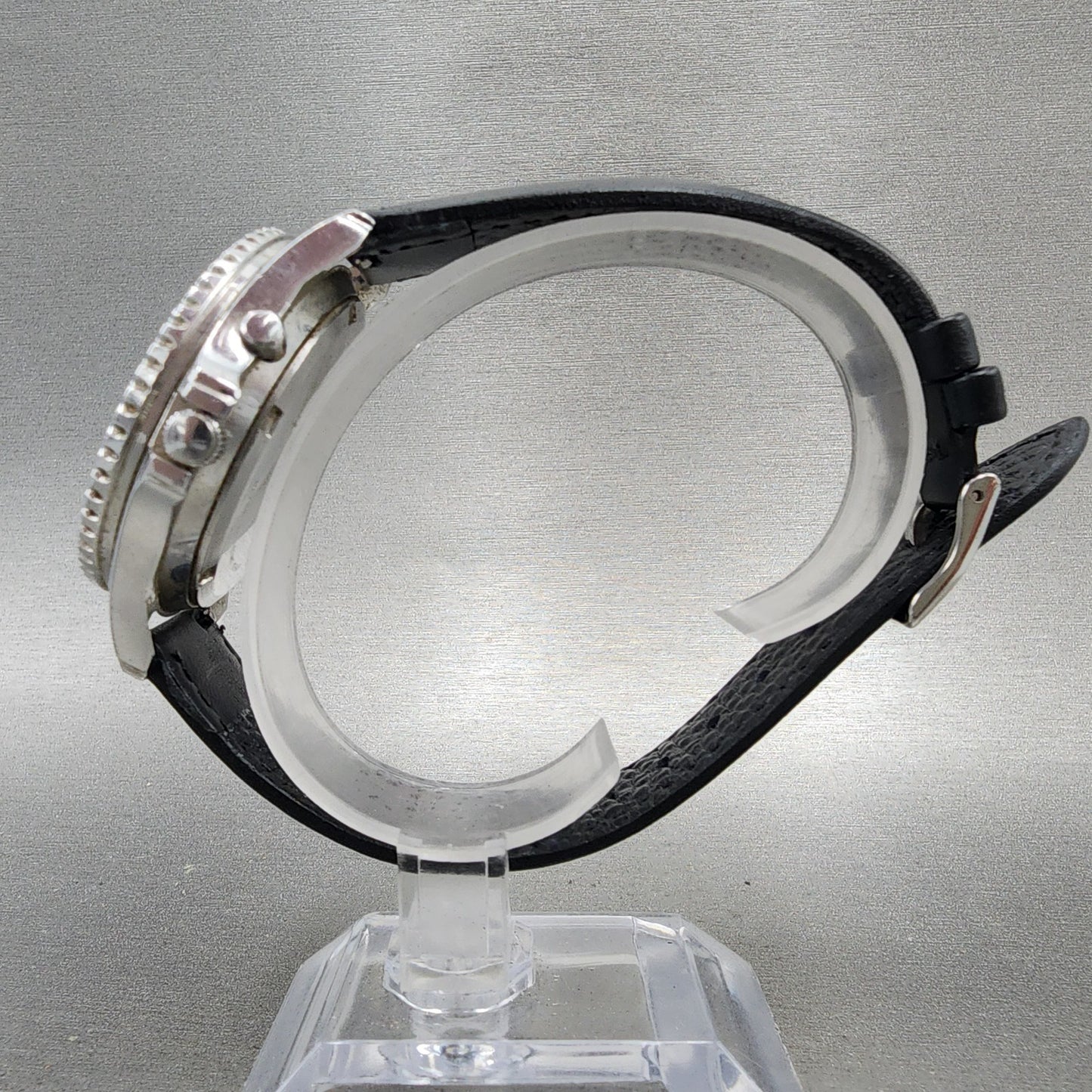 Nissan NISMO Chronograph Watch Men 40mm Black Dial Steel Date Round New Battery7