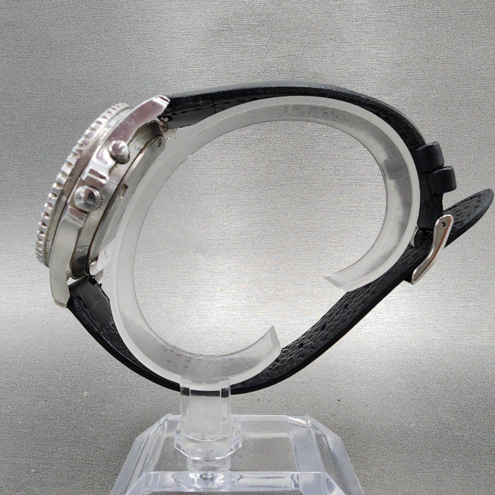 Nissan NISMO Chronograph Watch Men 40mm Black Dial Steel Date Round New Battery7