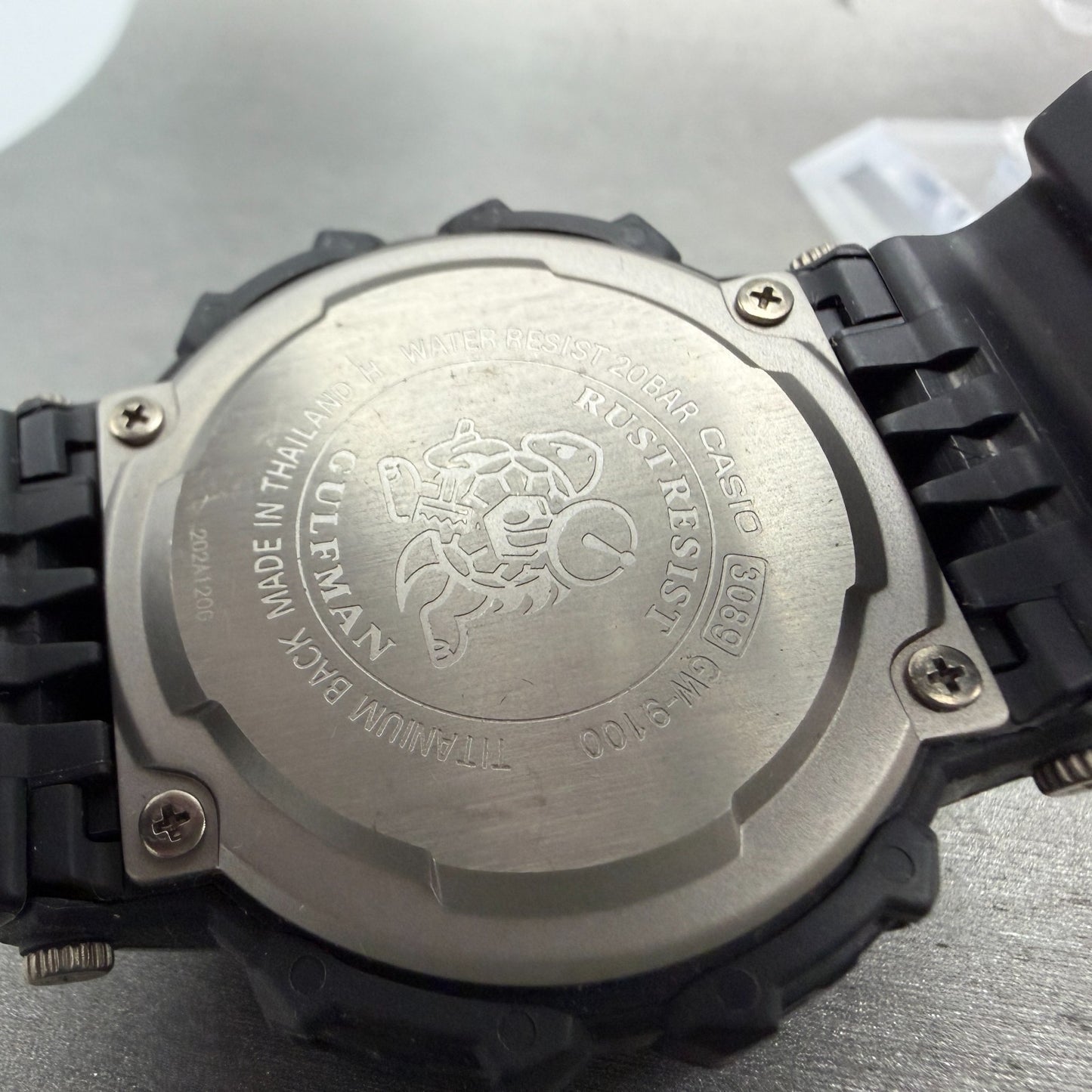 Casio G-Shock Gulfman GW-9100 Watch Men 46mm Digital Black Solar  Atomic Works9