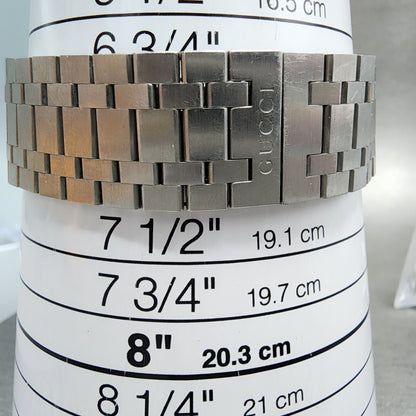 Gucci 25H Watch Men 38mm Silver Dial Silver Tone YA163402 New Battery10