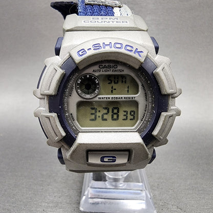 Casio GShock DW9550 Watch Men 48mm Digital Blue Gray Alarm Chrono New Battery0