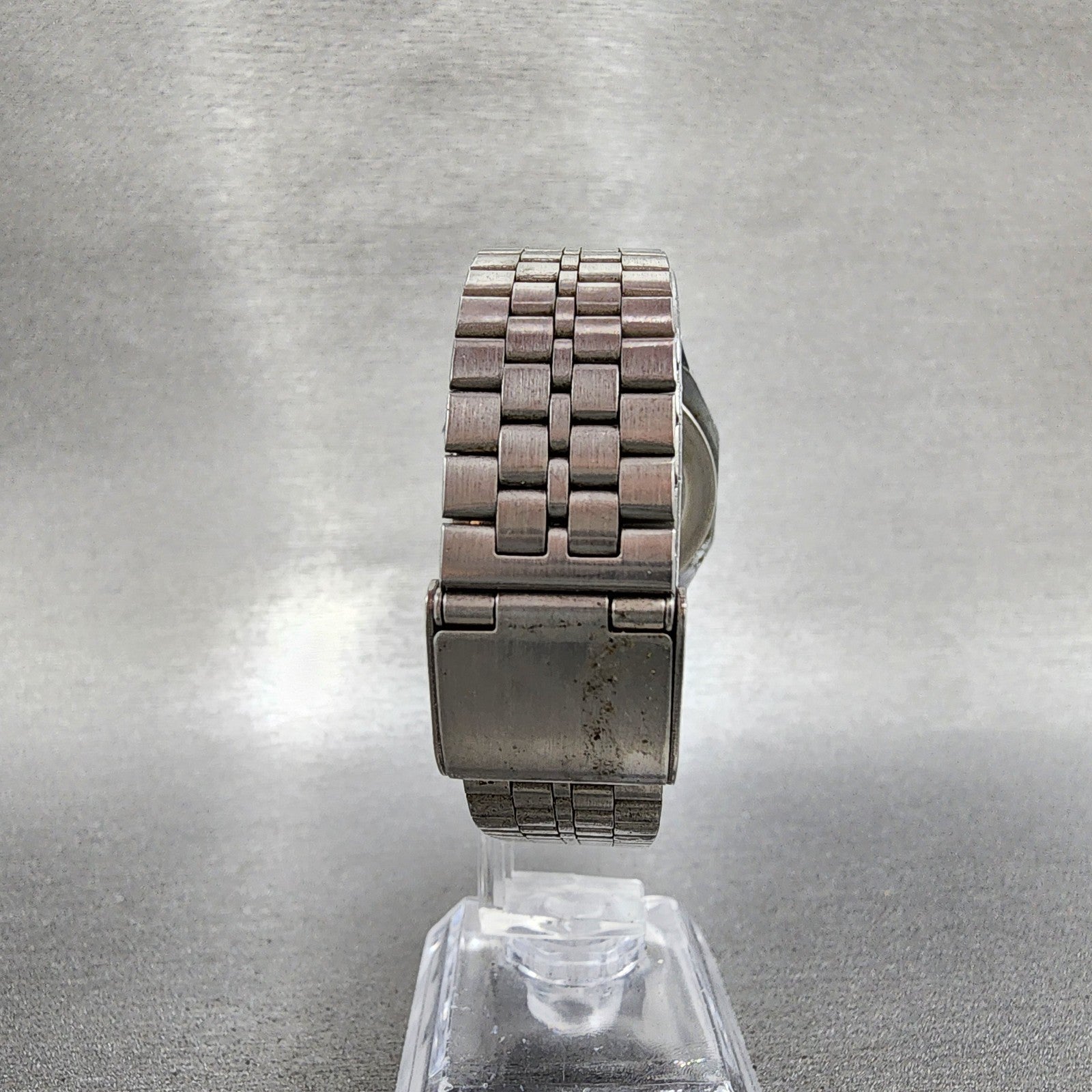 Citizen Q&Q Digital Watch Men 33mm Digital Black Dial Steel Octaogn New Battery7