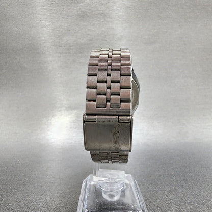 Citizen Q&Q Digital Watch Men 33mm Digital Black Dial Steel Octaogn New Battery7